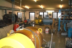 Einblick in den Werkstattbereich: Anlieferung eines 400kW Motors KW-Bexbach