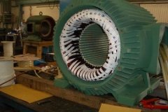 Neuwicklung inkl. Bandage eines 315kW Normmotor 2-polig